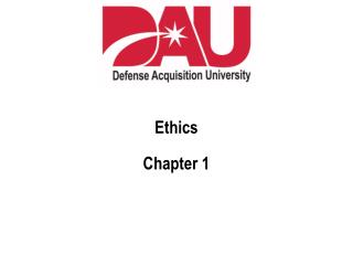 Ethics Chapter 1