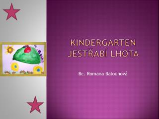 KINDERGARTEN JESTŘABÍ LHOTA