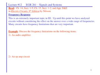 Frequency Response