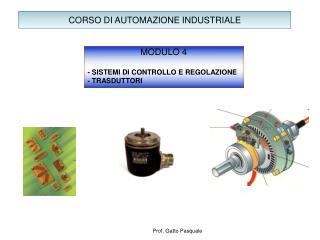 CORSO DI AUTOMAZIONE INDUSTRIALE