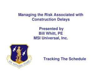 Tracking The Schedule