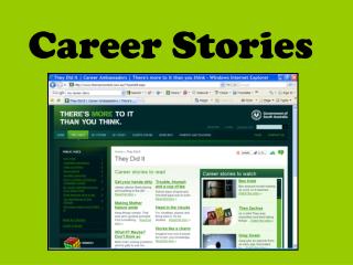 Career Stories