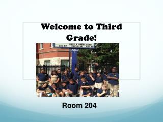 Welcome to Third Grade!