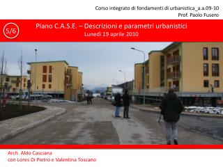 Corso integrato di fondamenti di urbanistica_a.a.09-10 Prof. Paolo Fusero