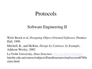 Protocols