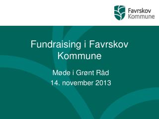 Fundraising i Favrskov Kommune