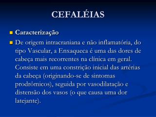 CEFALÉIAS