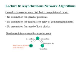 Lecture 8: Asynchronous Network Algorithms