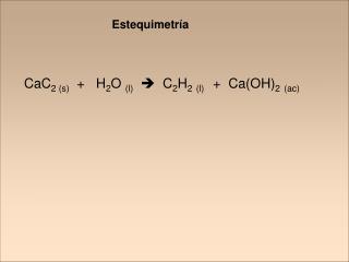 Estequimetría