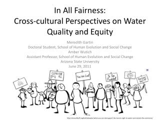 In All Fairness: Cross-cultural Perspectives on Water Quality and Equity