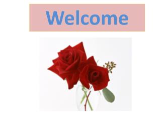 Welcome