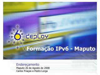 Formação IPv6 - Maputo