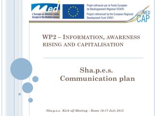 WP2 – Information, awareness rising and capitalisation