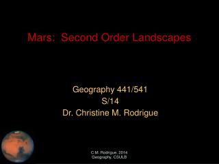 Mars: Second Order Landscapes