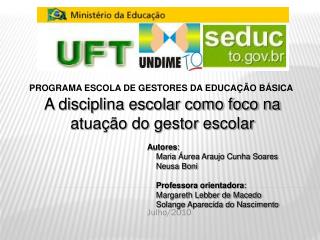 PROGRAMA ESCOLA DE GESTORES DA EDUCAÇÃO BÁSICA