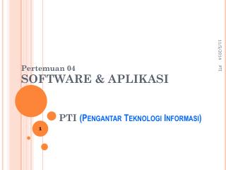 PTI (Pengantar Teknologi Informasi)