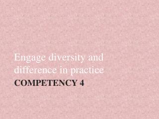 Competency 4