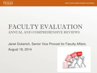 FACULTY EVALUATION ANNUAL AND COMPREHENSIVE REVIEWS