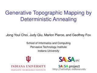 Generative Topographic Mapping by Deterministic Annealing
