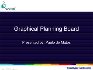 Graphical Planning Board