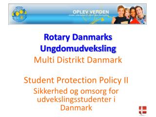 Rotary Danmarks Ungdomudveksling Multi Distrikt Danmark