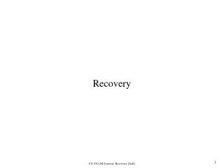 Recovery