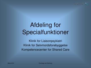 Afdeling for Specialfunktioner