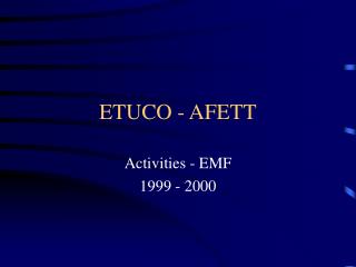 ETUCO - AFETT