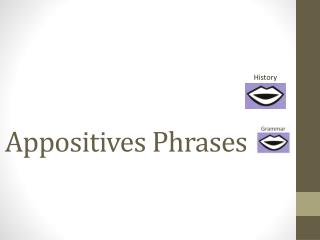 Appositives Phrases