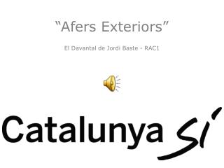 “Afers Exteriors”