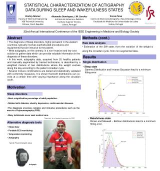 STATISTICAL CHARACTERIZATION OF ACTIGRAPHY DATA DURING SLEEP AND WAKEFULNESS STATES