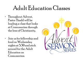 Adult Education Classes