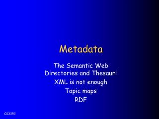 Metadata