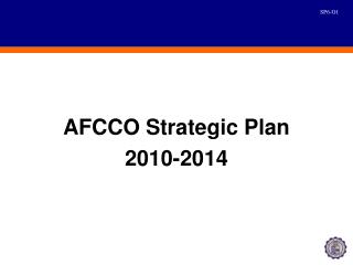 AFCCO Strategic Plan 2010-2014