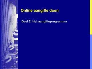 Online aangifte doen