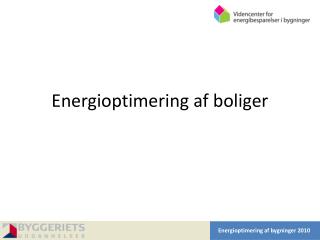 Energioptimering af boliger