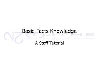 Basic Facts Knowledge