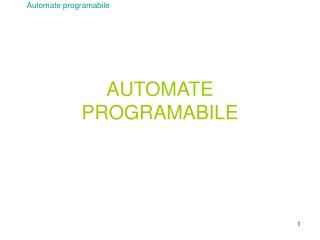 AUTOMATE PROGRAMABILE
