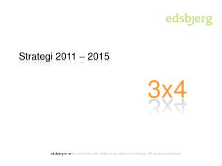 Strategi 2011 – 2015 3x4