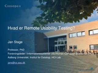 Hvad er Remote Usability Testing?