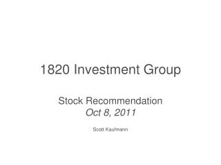 1820 Investment Group