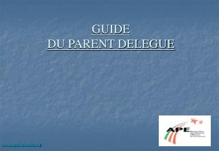 GUIDE DU PARENT DELEGUE