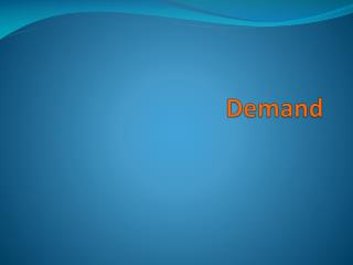 Demand