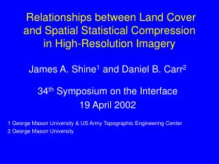 Relationships between Land Cover and Spatial Statistical Compression in High-Resolution Imagery