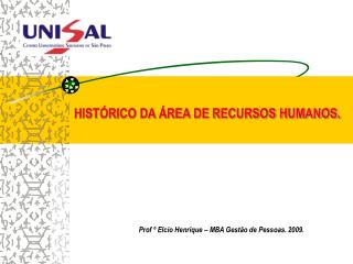 HISTÓRICO DA ÁREA DE RECURSOS HUMANOS.