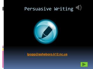 Persuasive Writing