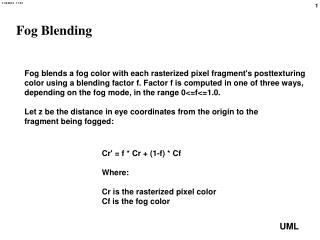 Fog Blending