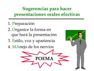 Sugerencias para hacer presentaciones orales efectivas