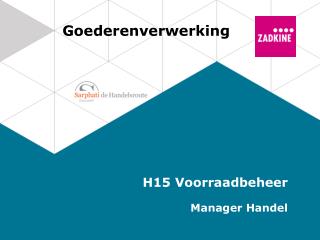 Goederenverwerking