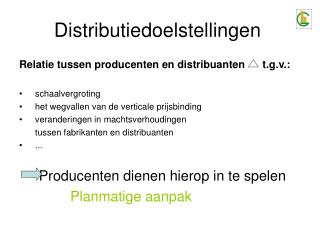 Distributiedoelstellingen